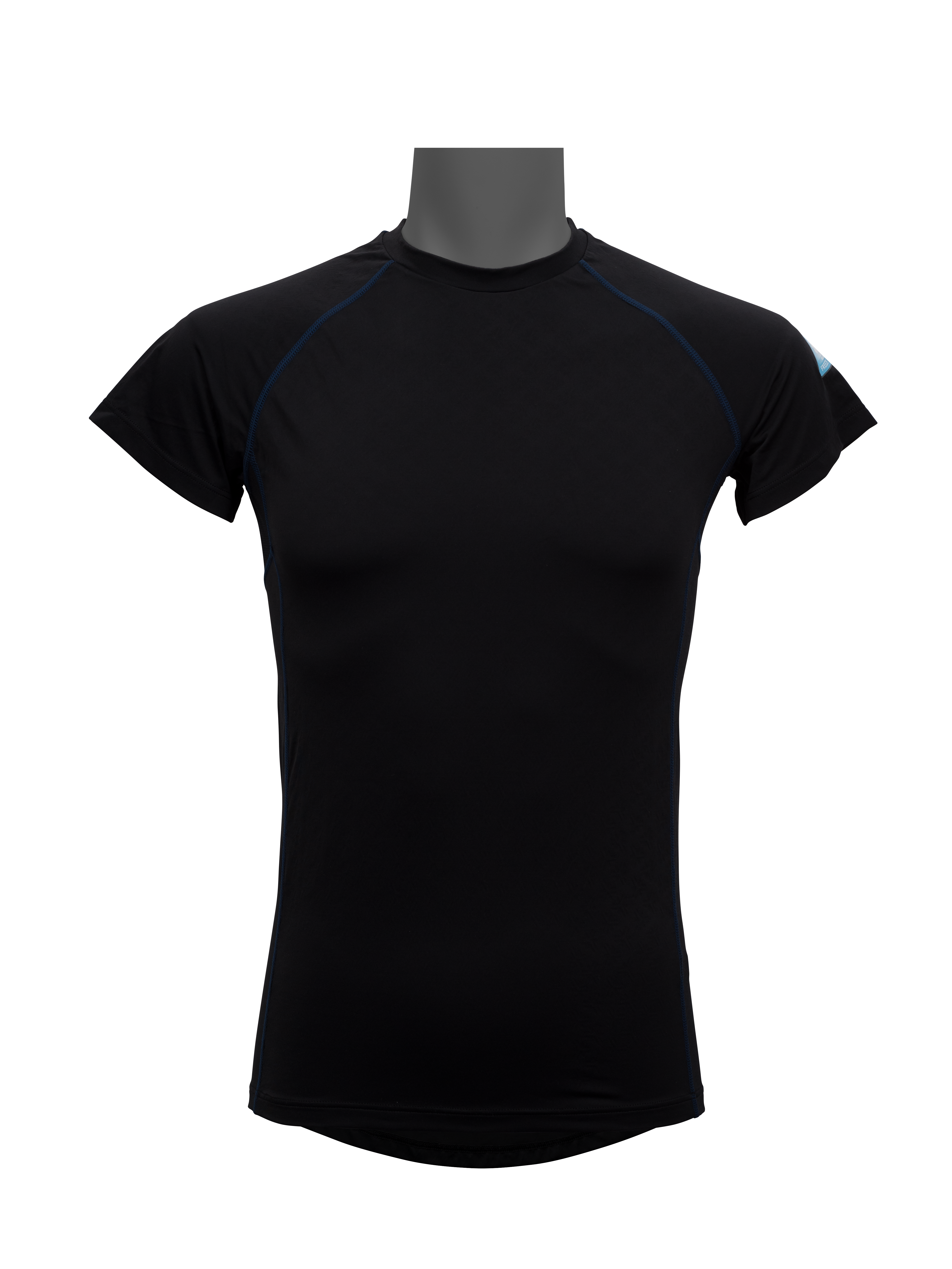 写真：Cooling shirt: short-sleeve crewneck/Black