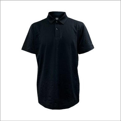 FREEZE TECH 温度調節冷感半袖ポロシャツ Black LIDEF