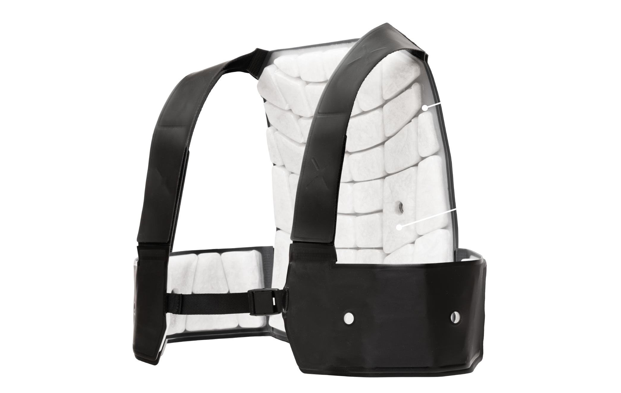 PCMクーリングベスト 通気性/BREATHABILITY サイズ調整/SIZE ADJUSTMENT 可動性/MOBILITY FIT